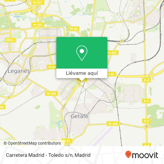 Mapa Carretera Madrid - Toledo s/n