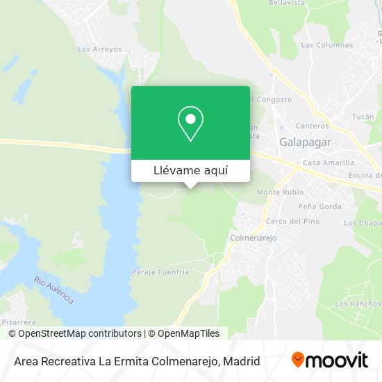 Mapa Area Recreativa La Ermita Colmenarejo