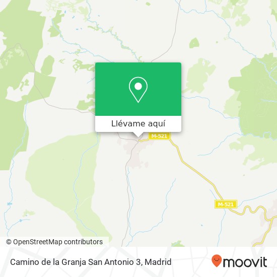 Mapa Camino de la Granja San Antonio 3