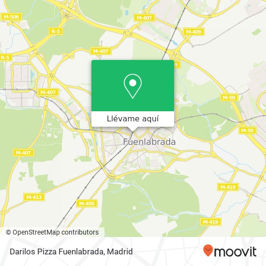 Mapa Darilos Pizza Fuenlabrada, Calle de Móstoles, 5 28944 Fuenlabrada