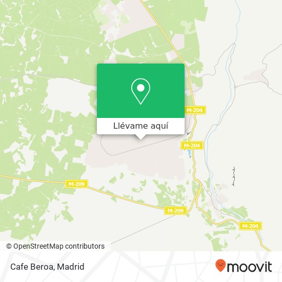 Mapa Cafe Beroa, Avenida Nápoles, 102 28514 Eurovillas-Las Villas Nuevo Baztán