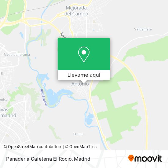 Mapa Panaderia-Cafeteria El Rocio