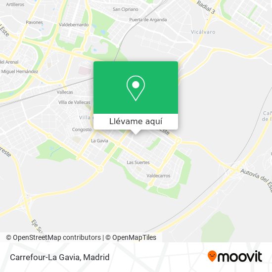 Mapa Carrefour-La Gavia