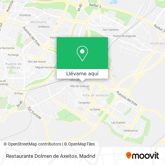 Mapa Restaurante Dolmen de Axeitos