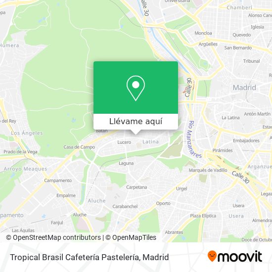 Mapa Tropical Brasil Cafetería Pastelería