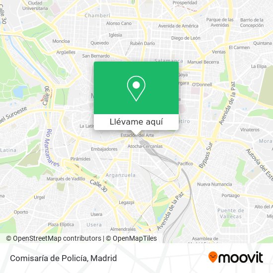 Mapa Comisaría de Policía