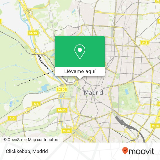 Mapa Clickkebab, Calle del Río 28013 Palacio Madrid