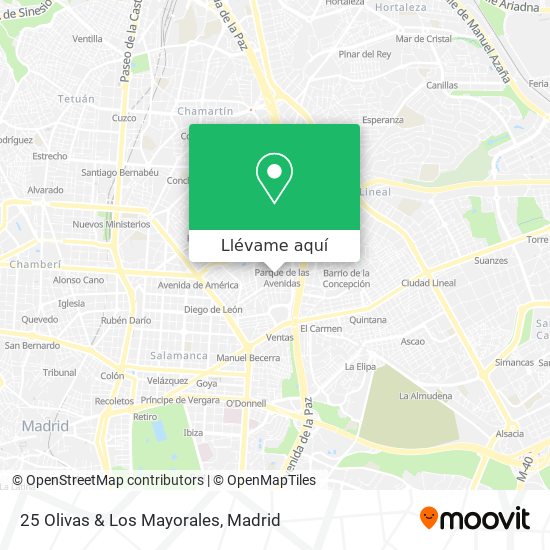 Mapa 25 Olivas & Los Mayorales