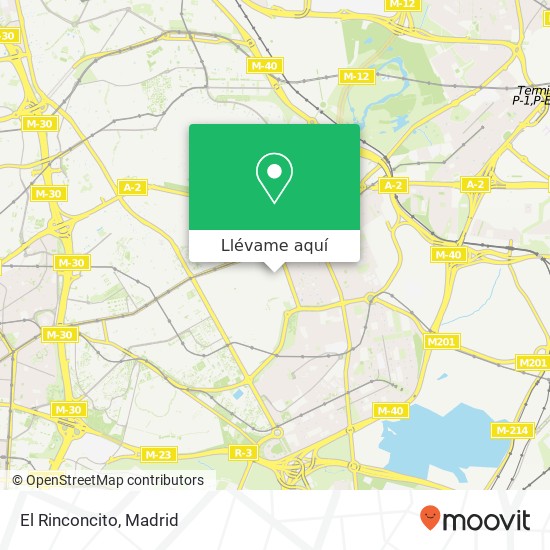 Mapa El Rinconcito, Calle Miguel Yuste 28037 Simancas Madrid