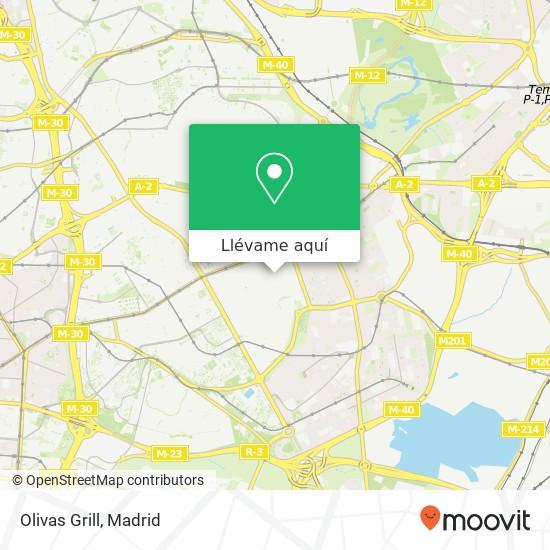 Mapa Olivas Grill, Calle Albasánz, 43 28037 Simancas Madrid