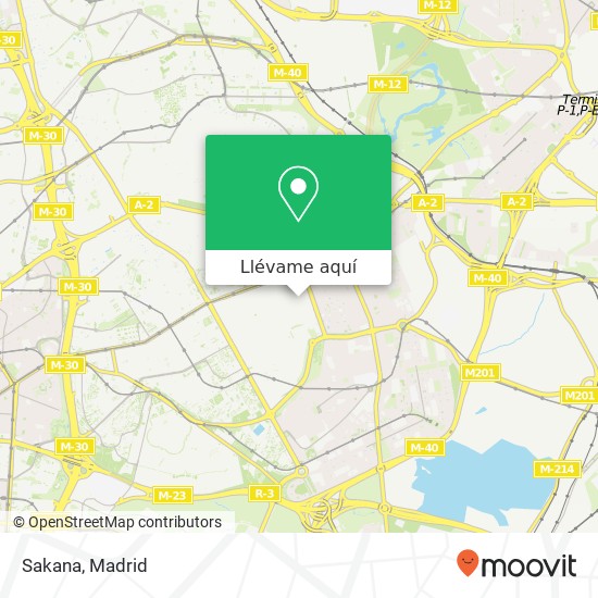 Mapa Sakana, Calle Albasánz, 68 28037 Simancas Madrid