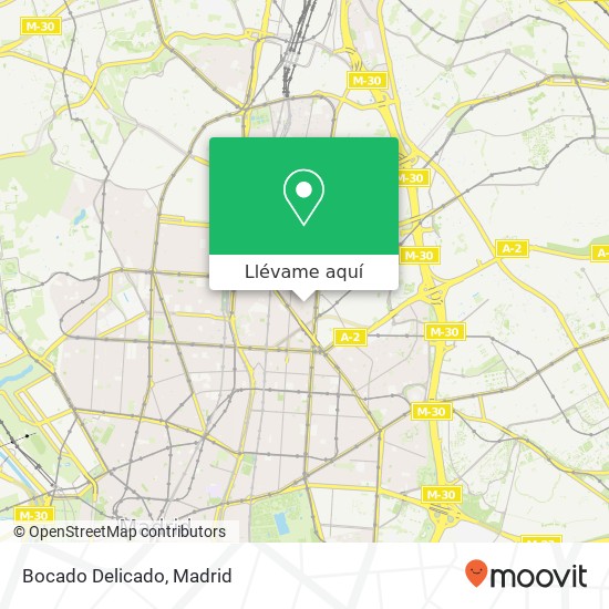 Mapa Bocado Delicado, Calle de Gabriel Lobo, 16 28002 El Viso Madrid