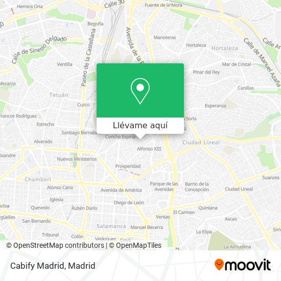 Mapa Cabify Madrid