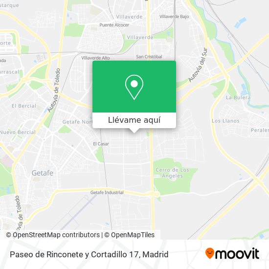 Mapa Paseo de Rinconete y Cortadillo 17