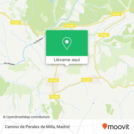 Mapa Camino de Perales de Milla