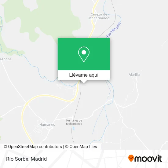 Mapa Río Sorbe