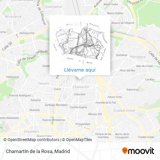 Mapa Chamartín de la Rosa