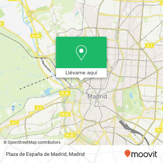 Mapa Plaza de España de Madrid