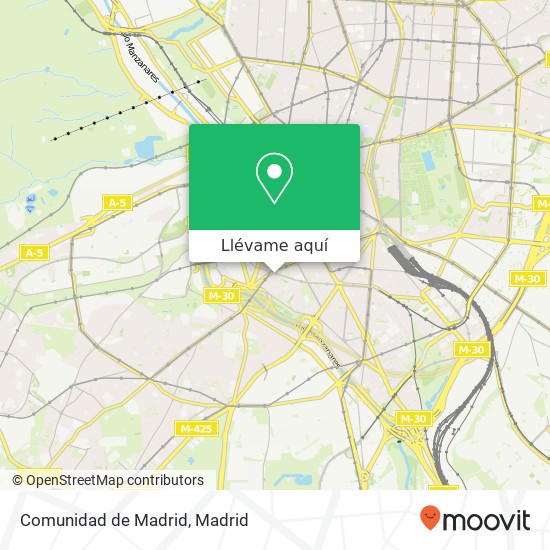 Mapa Comunidad de Madrid