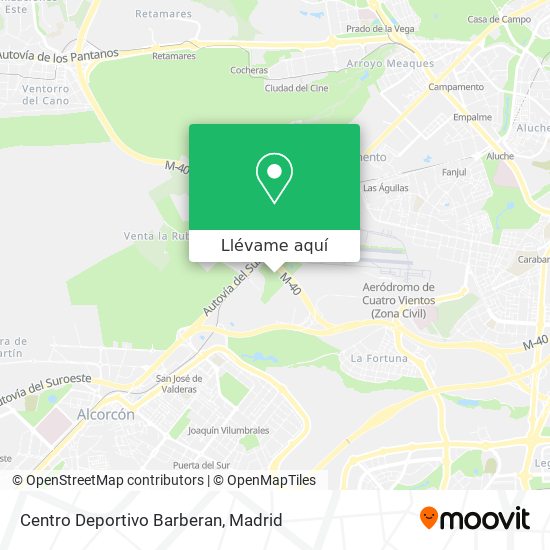 Mapa Centro Deportivo Barberan
