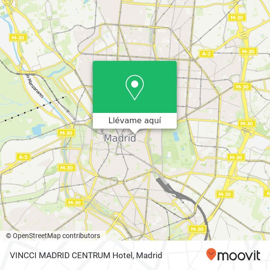 Mapa VINCCI MADRID CENTRUM Hotel