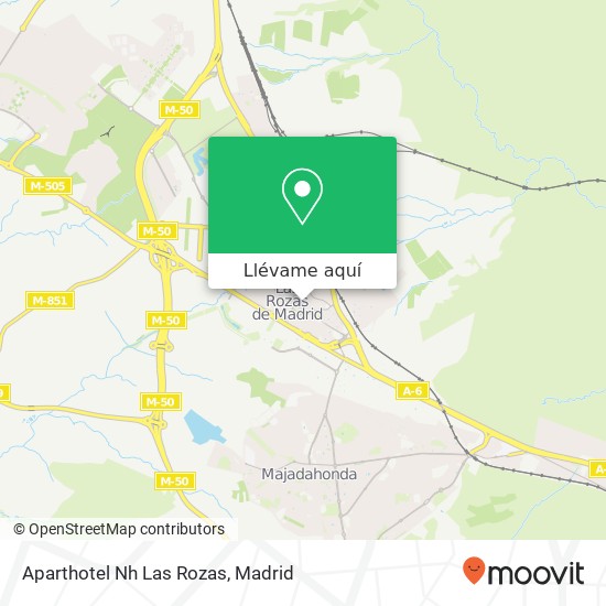 Mapa Aparthotel Nh  Las Rozas