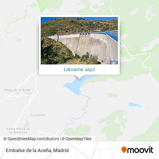 Mapa Embalse de la Aceña