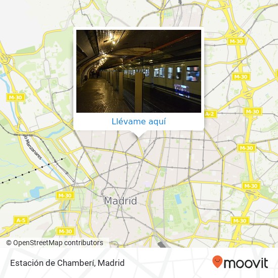 Mapa Estación de Chamberí