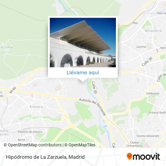Mapa Hipódromo de La Zarzuela