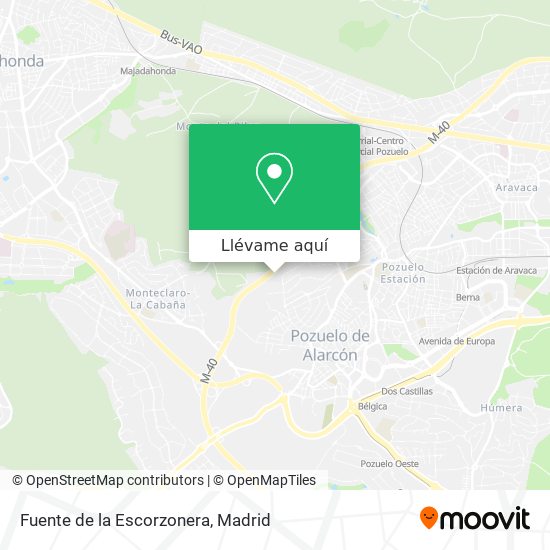 Mapa Fuente de la Escorzonera
