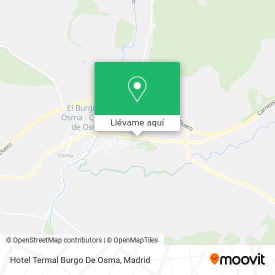 Mapa Hotel Termal Burgo De Osma