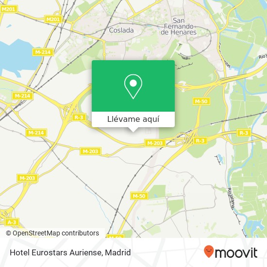 Mapa Hotel Eurostars Auriense