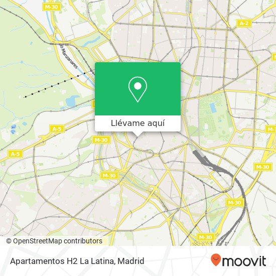 Mapa Apartamentos H2 La Latina