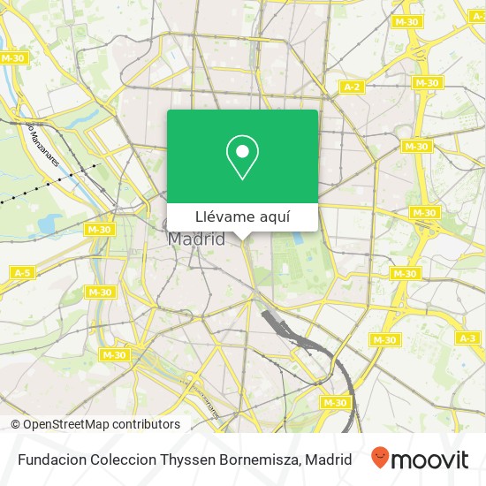 Mapa Fundacion Coleccion Thyssen Bornemisza