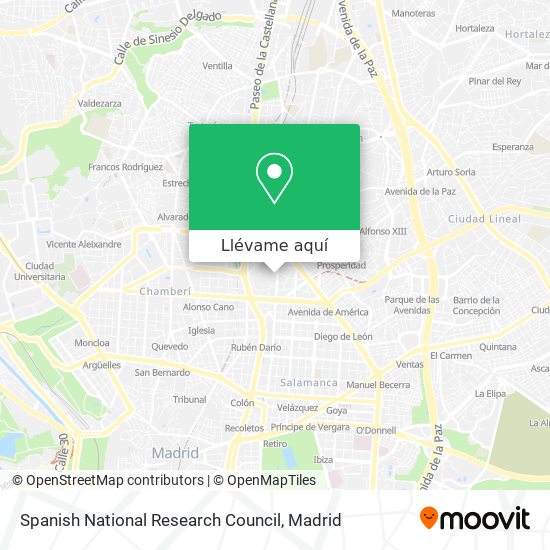 Mapa Spanish National Research Council