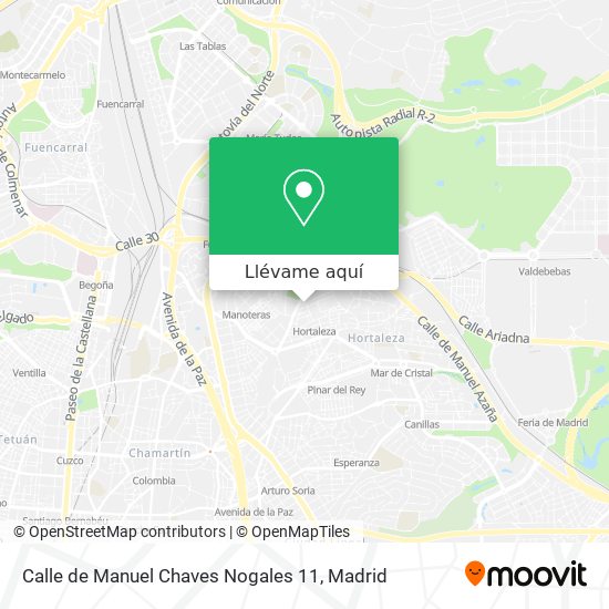 Mapa Calle de Manuel Chaves Nogales 11