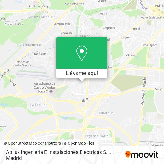 Mapa Abilux Ingenieria E Instalaciones Electricas S.l.