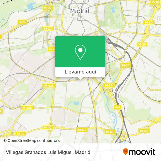 Mapa Villegas Granados Luis Miguel