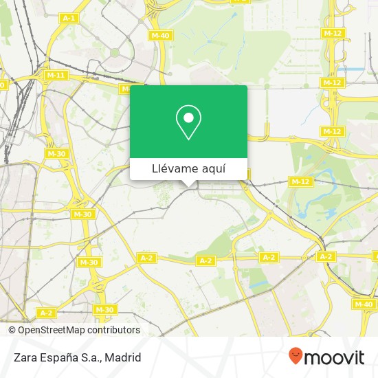 Mapa Zara España S.a.