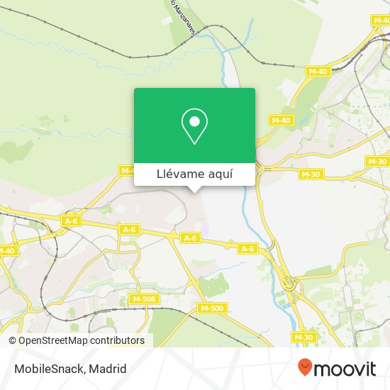 Mapa MobileSnack