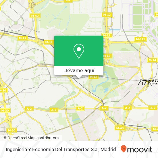 Mapa Ingenieria Y Economia Del Transportes S.a.