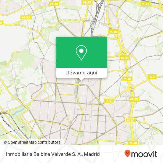 Mapa Inmobiliaria Balbina Valverde S. A.