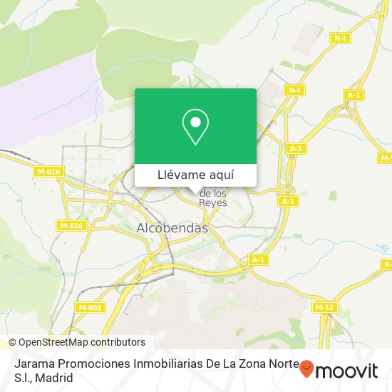 Mapa Jarama Promociones Inmobiliarias De La Zona Norte S.l.