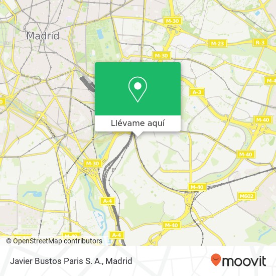 Mapa Javier Bustos Paris S. A.