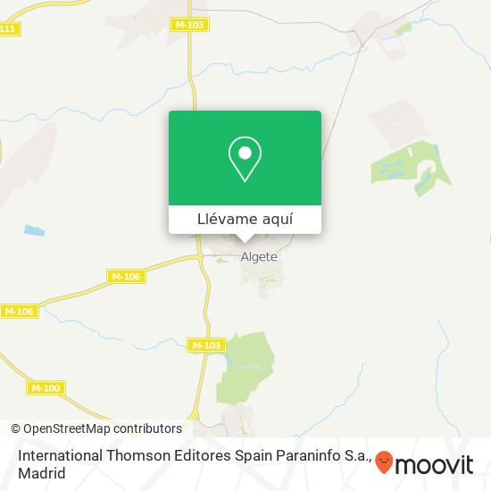 Mapa International Thomson Editores Spain Paraninfo S.a.