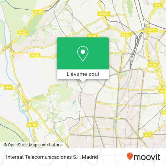 Mapa Intersat Telecomunicaciones S.l.