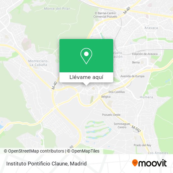 Mapa Instituto Pontificio Claune