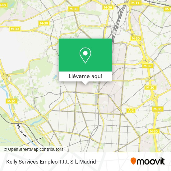 Mapa Kelly Services Empleo T.t.t. S.l.