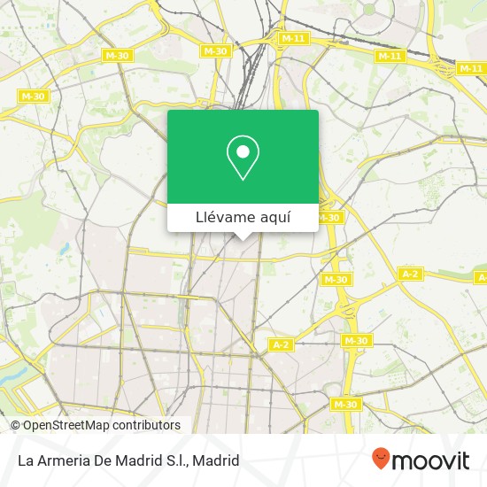 Mapa La Armeria De Madrid S.l.