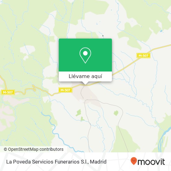 Mapa La Poveda Servicios Funerarios S.l.